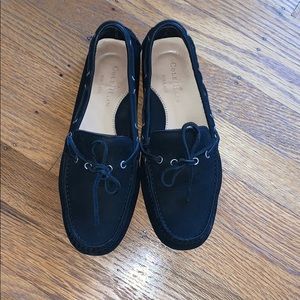 Cole Haan casual flats penny loafers black nubuck